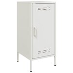 vidaXL Buffet blanc 36x39x79 cm acier