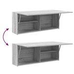 vidaXL Armoire murale de bain sonoma gris 100x25x40 cm bois ingénierie