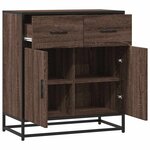 vidaXL Buffet chêne marron 68x35x76 cm bois d'ingénierie