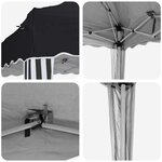 vidaXL Tente de fête pop-up 195 x 195 x 245 cm Anthracite Tissu Oxford