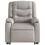 vidaXL Fauteuil inclinable gris nuage tissu