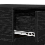 vidaXL Table basse Chêne noir 90 x 90 x 28 cm Bois d'ingénierie