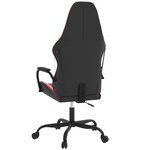 vidaXL Chaise de jeu de massage Noir et rouge Similicuir