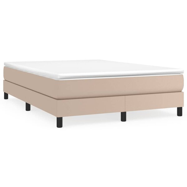 VidaXL Cadre de lit cappuccino 140x200 cm similicuir