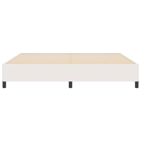 vidaXL Cadre de lit Crème 200 x 200 cm Tissu en velours côtelé