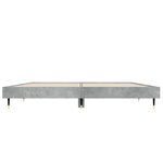 vidaXL Cadre de lit gris béton 120x190 cm bois d'ingénierie