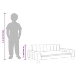 vidaXL Canapé pour enfants cappuccino 90x53x30 cm similicuir