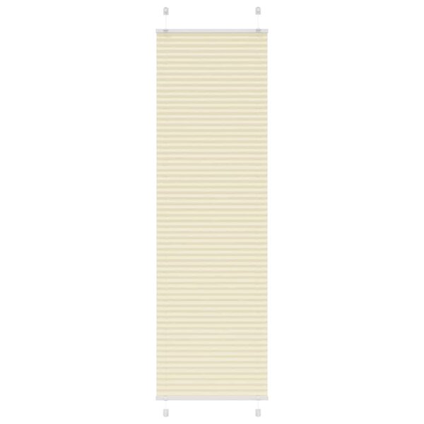 vidaXL Store plissé crème 65x200 cm largeur du tissu 64 4 cm polyester