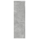 vidaXL Supports pour plantes 2 Pièces gris béton bois d'ingénierie