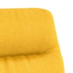 vidaXL Chaise de relaxation avec repose-pied Jaune moutarde Tissu