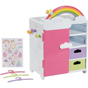 Zapf Creation 836040 - Baby born Armoire arc-en-ciel pour poupées