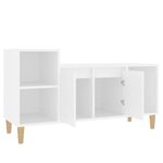 vidaXL Meuble TV Blanc 100x35x55 cm Bois d'ingénierie