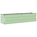 vidaXL Jardinière Vert pastel 480 x 50 x 45 cm Acier galvanisé