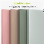 ACROPAQ 8 Chemises Plastiques A4 avec Elastique - Lot de 8 - Couleurs Pastel - Élastique - 250 pages- Dos de 3 cm- PP