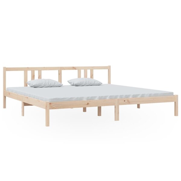vidaXL Cadre de lit sans matelas bois massif 200x200 cm