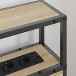 vidaXL Tête de lit de rangement Chêne sonoma 80 cm Bois d'ingénierie