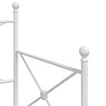 vidaXL Lit de jour avec gigogne sans matelas blanc 75x190 cm