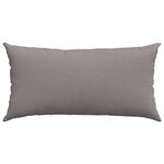 vidaXL Coussins de canapé 2 Pièces Taupe 80 x 40 cm tissu