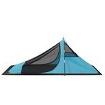 vidaXL Tente de camping 317x240x100 cm Bleu