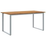 vidaXL Ensemble de salle à manger pour jardin 5 Pièces Gris et marron