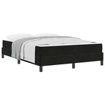 vidaXL Lit à ressorts avec matelas Noir 140 x 190 cm tissu