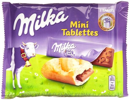 Milka Mini Tablettes 8 tablettes de 25g