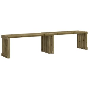 vidaXL Banc de jardin extensible 212 5x40 5x45 cm bois de pin imprégné