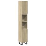 vidaXL Ensemble de meubles de salle de bain 3 Pièces chêne sonoma