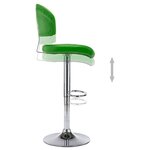 vidaXL Tabouret de bar Vert Similicuir