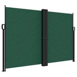 vidaXL Auvent latéral rétractable vert foncé 160x600 cm