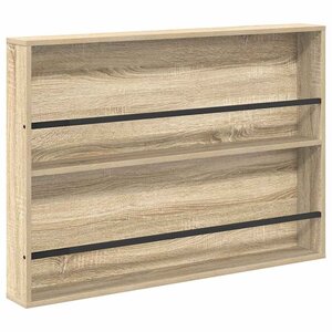 vidaXL Étagère à magazines avec étagère Chêne Sonoma 100 x 12 x 70 cm