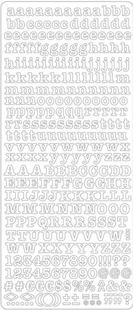 Peel Off'S Alphabet Minuscule Et Majuscule Rose 105X232