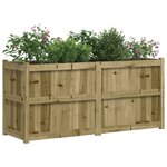 vidaXL Jardinière 150x50x70 cm bois de pin imprégné