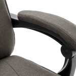 vidaXL Chaise de bureau de massage Gris Tissu
