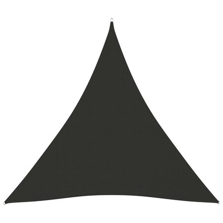 vidaXL Voile de parasol tissu oxford triangulaire 4x4x4 m anthracite