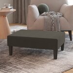 Vidaxl repose-pied gris foncé 78x56x32 cm velours