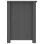 vidaXL Meuble TV Gris 103x36 5x52 cm Bois de pin massif