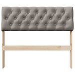 vidaXL Tête de lit capitonnée Taupe 90 cm Pin massif