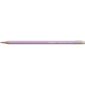 Crayon graphite Swano pastel HB bout gomme Lilas x 12 STABILO