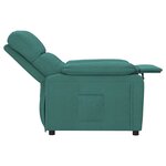 vidaXL Fauteuil inclinable Vert foncé Tissu