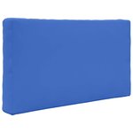 vidaXL Coussin de canapé d'extérieur 3 Pièces Bleu royal Polyester
