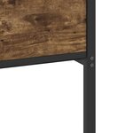 vidaXL Cadre de lit sans matelas chêne fumé 90x190cm bois d'ingénierie