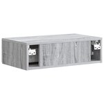 vidaXL Table d'appoint murale Sonoma gris 59 x 34 5 x 17 cm