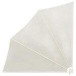 vidaXL Auvent latéral pliable de balcon Crème 140x140 cm