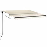 vidaXL Auvent automatique sur pied 300x250 cm Crème