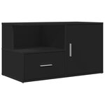 vidaXL Armoire d'angle noir 200x40x45 cm bois d’ingénierie