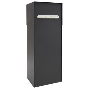 Boîte à colis en acier  Multipack Double EP3154  fenêtre et  2 portes  Noir