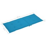 vidaXL Chaise à bascule avec coussin Bambou