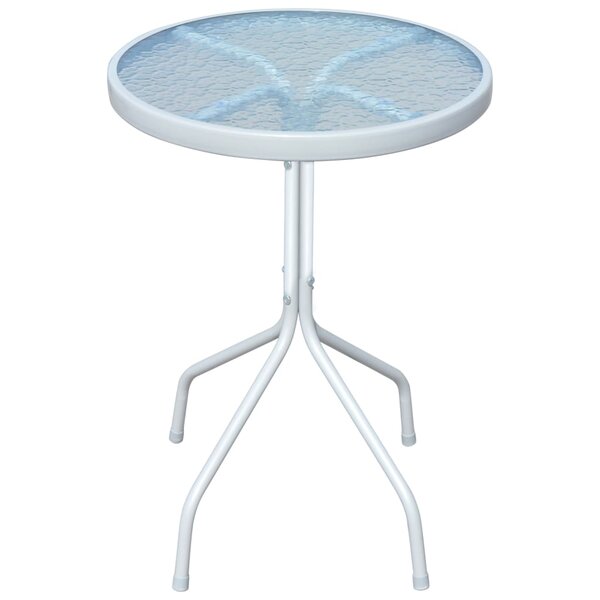 vidaXL Table de bistro Gris 50x71 cm Acier