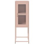 vidaXL Buffet rose 36x39x107 cm acier laminé à froid